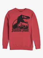 Dino Skeleton Silhouette Logo Sweatshirt