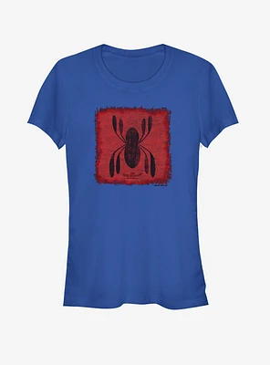 Marvel Spider-Man Homecoming Logo Patch Girls T-Shirt