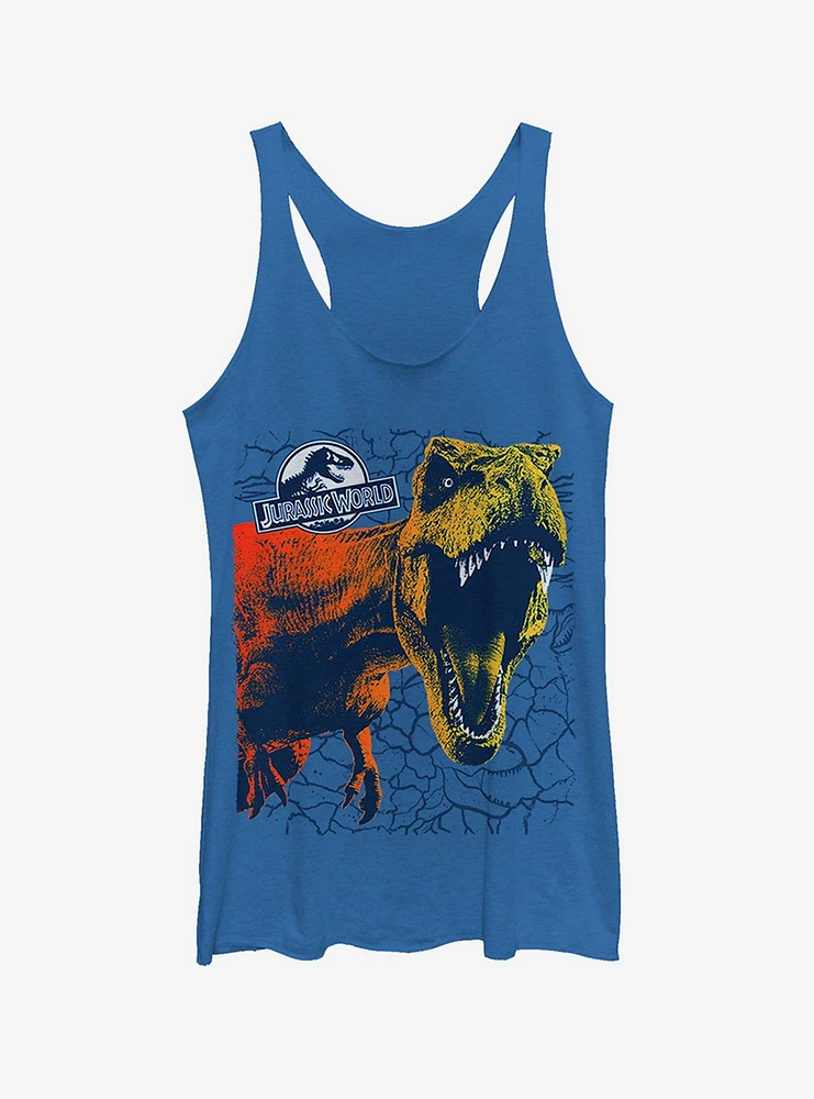 Jurassic World Fallen Kingdom Sharp Teeth Crack Girls Tank