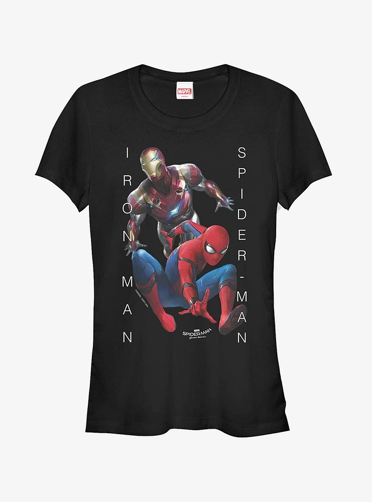 Marvel Spider-Man Homecoming Iron Man Action Girls T-Shirt