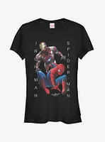 Marvel Spider-Man Homecoming Iron Man Action Girls T-Shirt