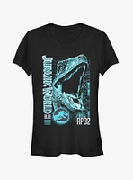 Jurassic World Fallen Kingdom Blue Portrait Girls T-Shirt