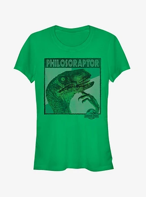 Deep Thinker Philosoraptor Girls T-Shirt