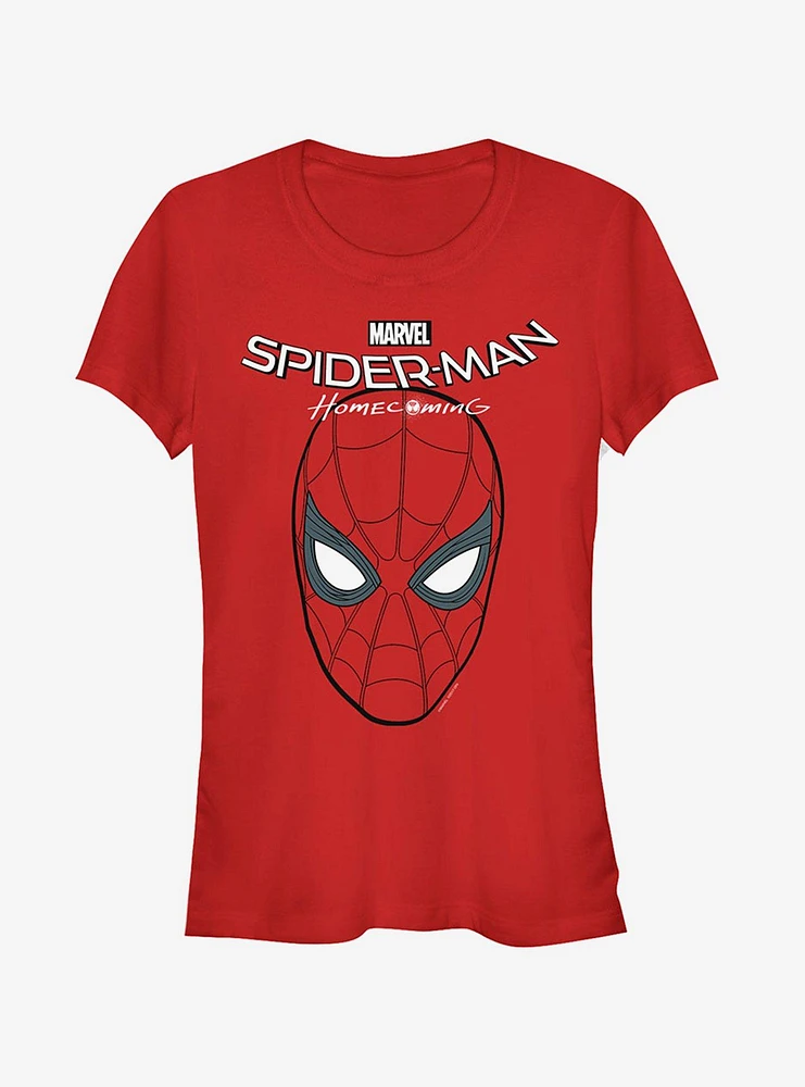 Marvel Spider-Man Homecoming Mask Logo Girls T-Shirt