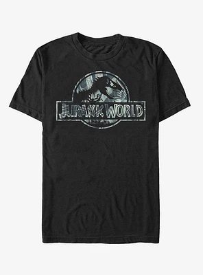 Grayscale Tropical T. Rex Logo T-Shirt