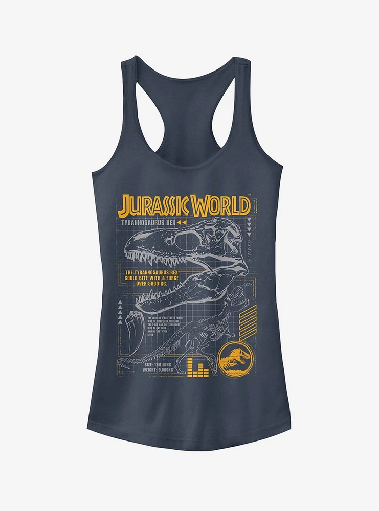 Jurassic World Fallen Kingdom T.Rex Scary Facts Girls Tank