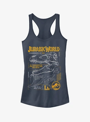 Jurassic World Fallen Kingdom T.Rex Scary Facts Girls Tank