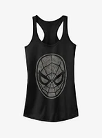 Marvel Spider-Man Grayscale Floral Print Girls Tank