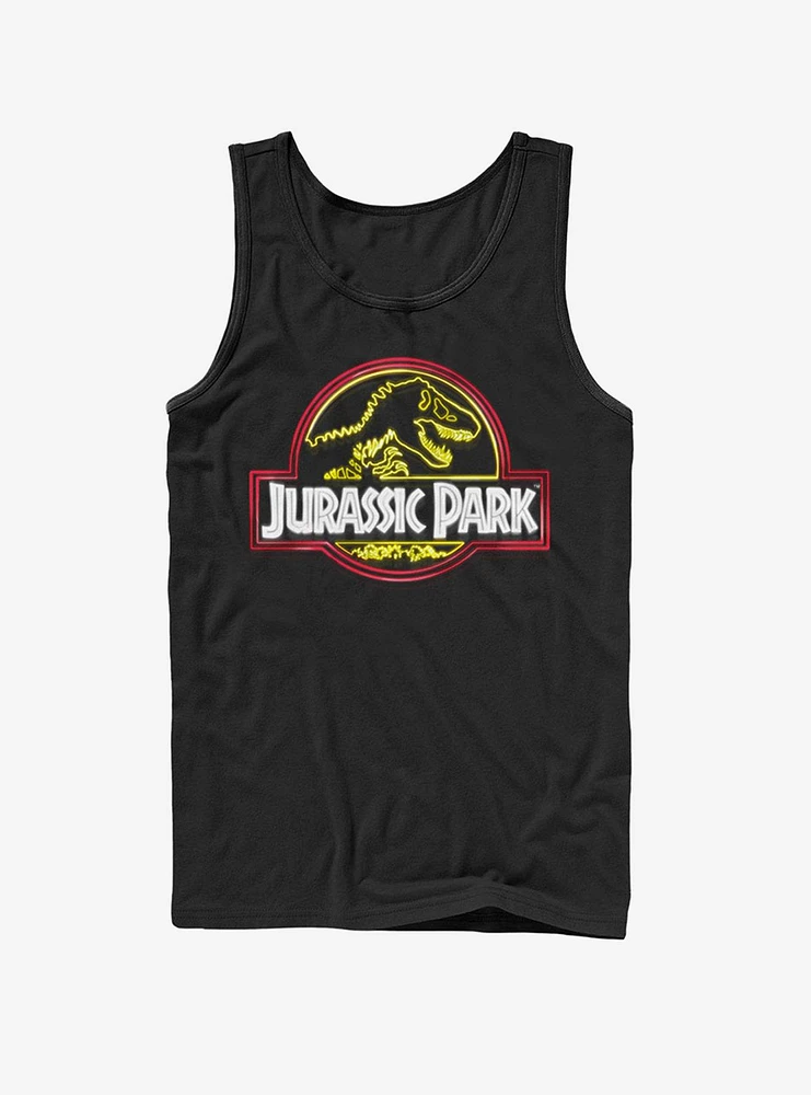 Neon T Rex Logo Tank