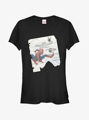 Marvel Spider-Man Homecoming Notepad Sketch Girls T-Shirt