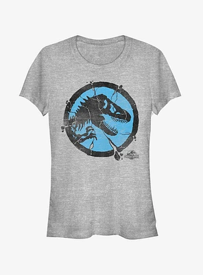 Cracked T. Rex Logo Girls T-Shirt