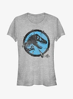 Cracked T. Rex Logo Girls T-Shirt