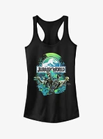 Dinosaur Nature Scene Girls Tank