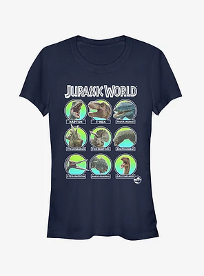 Jurassic World Fallen Kingdom Dino All Stars Girls T-Shirt