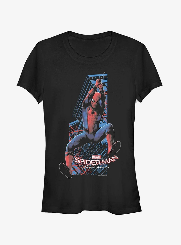 Marvel Spider-Man Homecoming Swing Girls T-Shirt