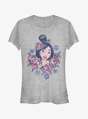 Disney Mulan Floral Portrait Girls T-Shirt