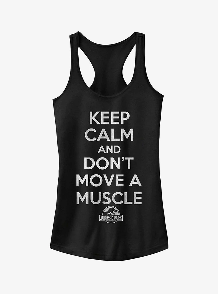 Keep Calm and Don't Move a Muscle Girls Tank