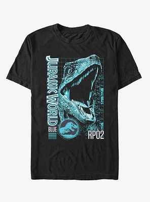 Jurassic World Fallen Kingdom Blue Portrait T-Shirt