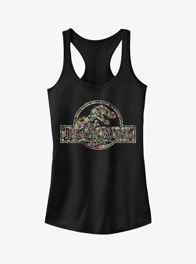 Tropical Flower Logo Girls Tank