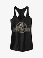 Tropical Flower Logo Girls Tank