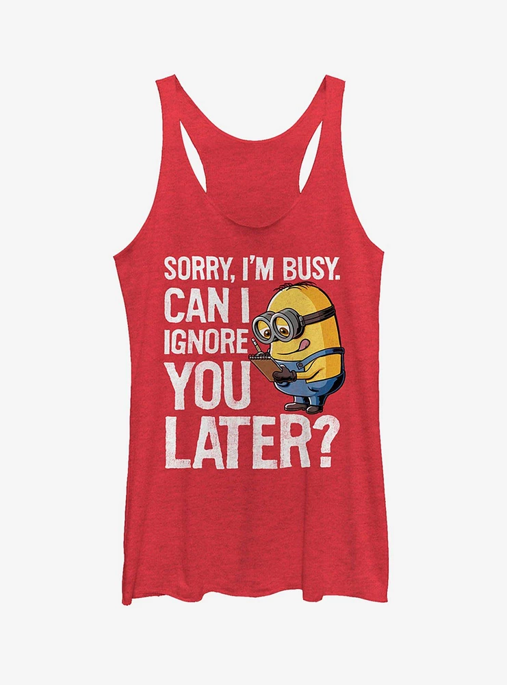 Minion Ignore You Later Girls Tank