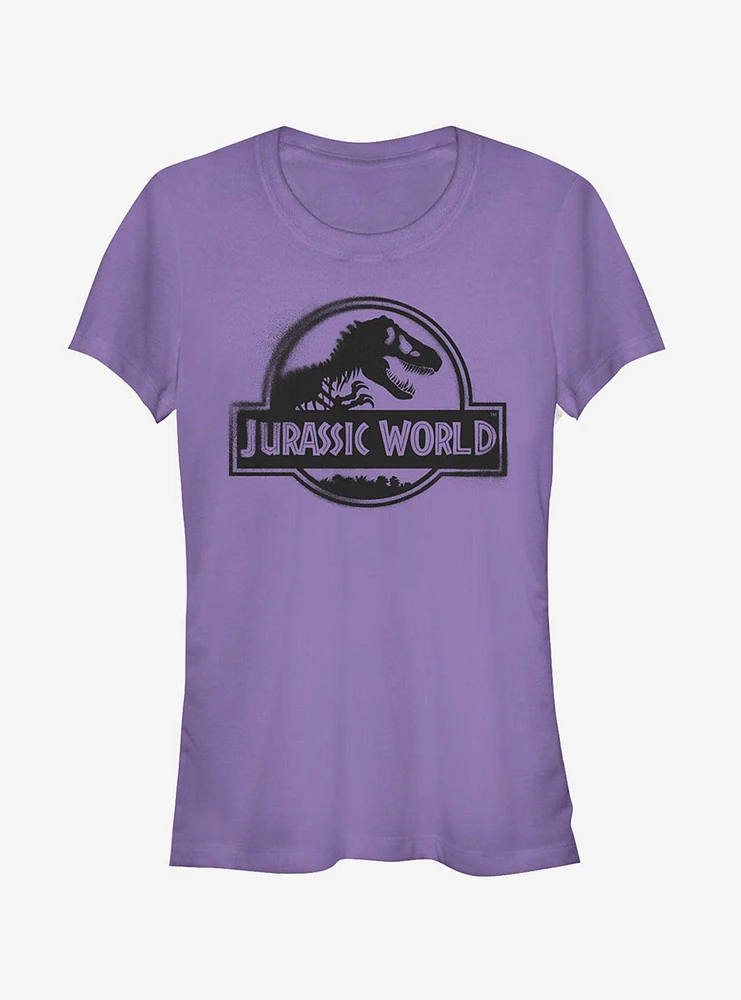 Jurassic World Fallen Kingdom Spray Paint Print Logo Girls T-Shirt