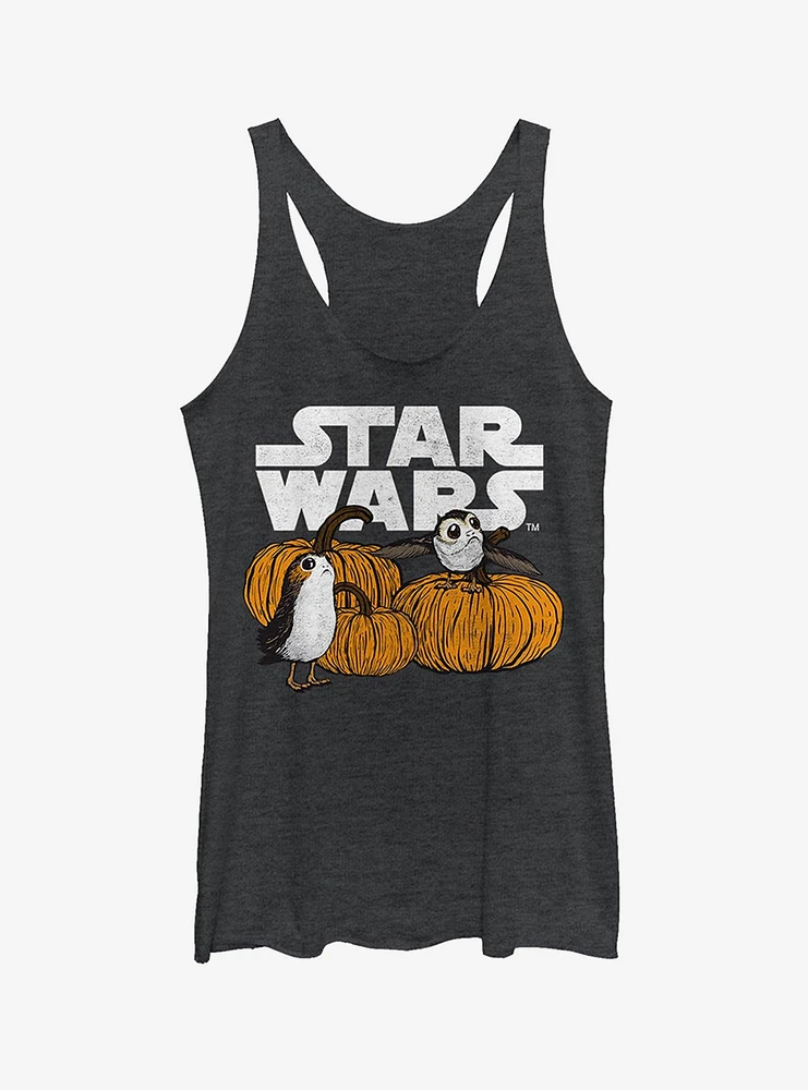 Happy Halloween Porg Logo Girls Tank