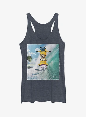 Minion Surf Tricks Girls Tank