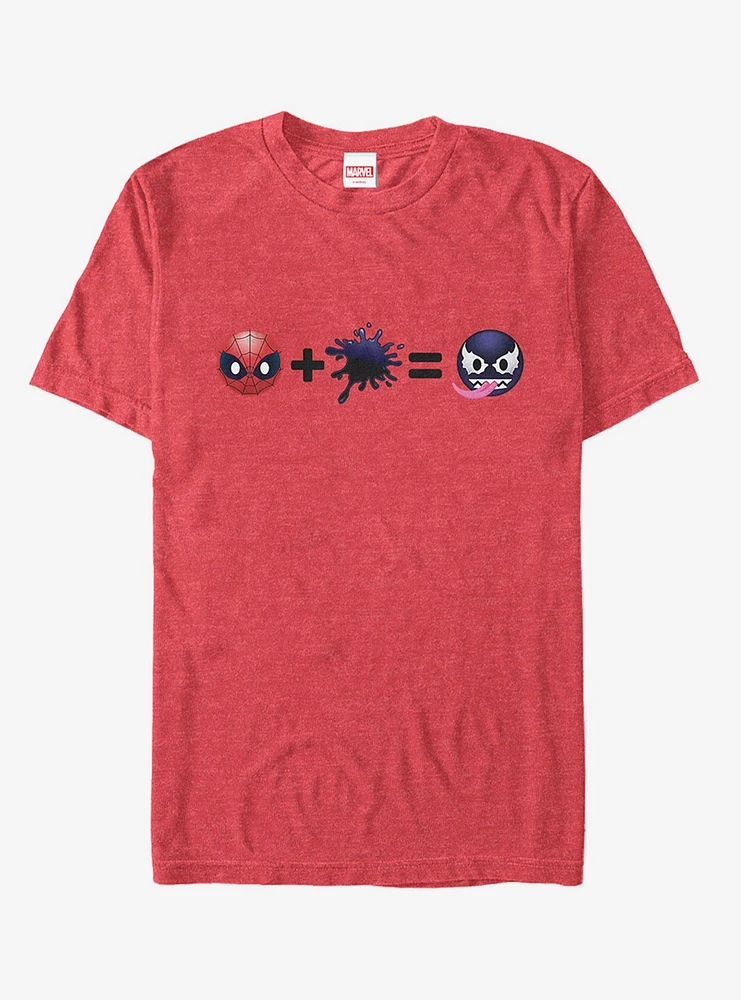 Marvel Spider-Man Venom Emoji Math T-Shirt