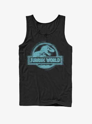 Jurassic World Fallen Kingdom Glitch Logo Tank