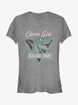 Jurassic Park Retro Clever Girl Triangle Girls T-Shirt