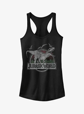 T. Rex and Pterodactyls Girls Tank