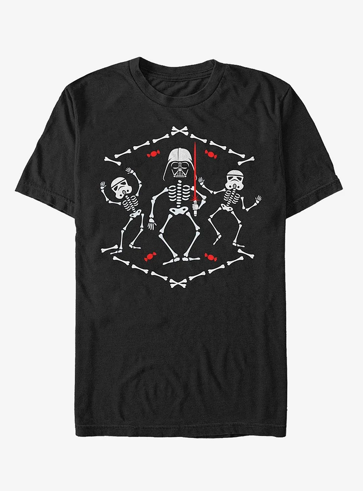 Halloween Vader Skeleton Dance T-Shirt