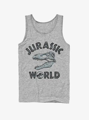 Jurassic World Fallen Kingdom Skeleton Logo Tank