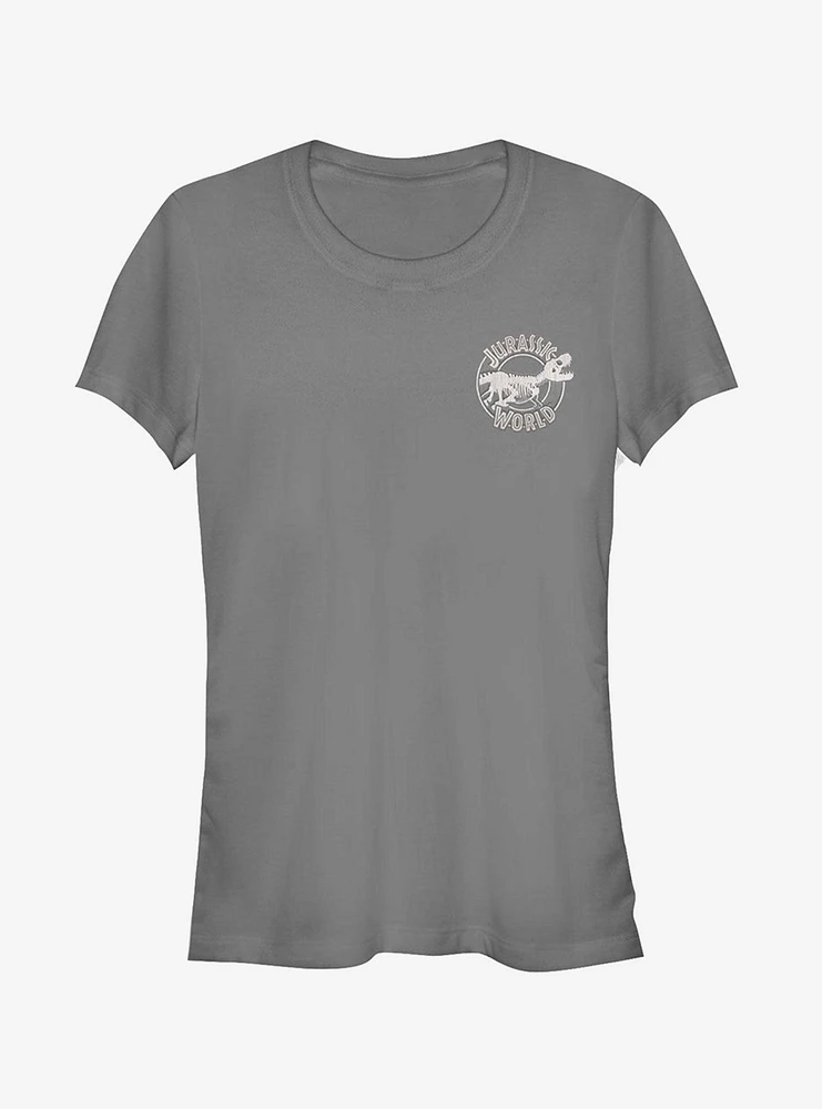 Jurassic World Fallen Kingdom Skeleton Badge Girls T-Shirt