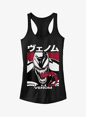 Marvel Venom Japanese Text Character Girls Tank