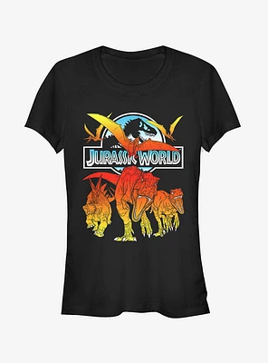Jurassic World Fallen Kingdom Fire Dinosaurs Girls T-Shirt