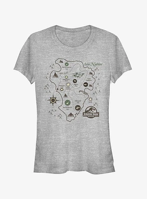 Isla Nublar Map Girls T-Shirt