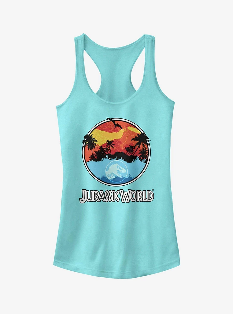 Jurassic World Fallen Kingdom Apocalypse Logo Girls Tank