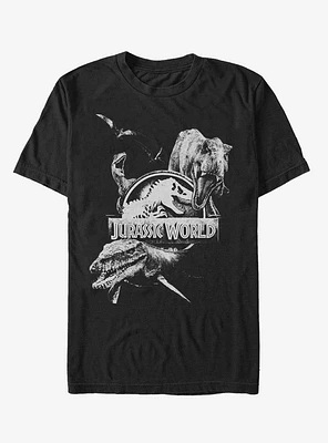Jurassic World Fallen Kingdom Logo Attack T-Shirt