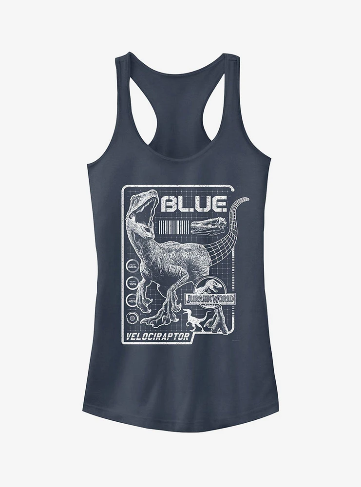 Jurassic World Fallen Kingdom Blue Details Girls Tank