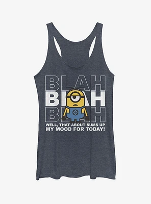 Minion Blah Mood Today Girls Tank