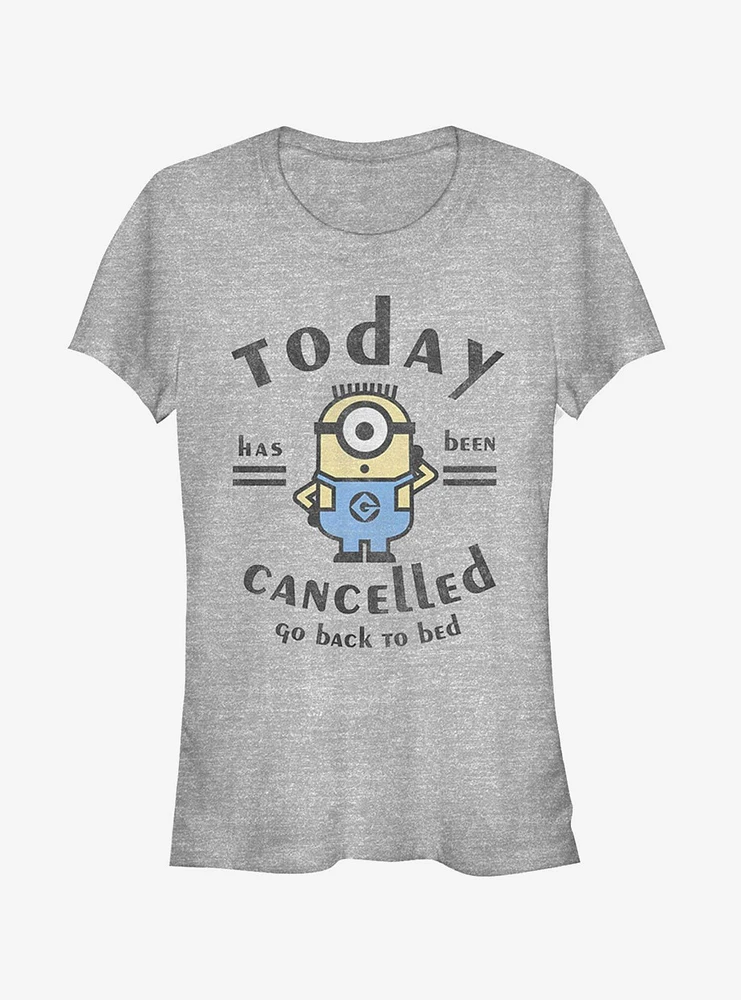 Minion Today Cancelled Girls T-Shirt