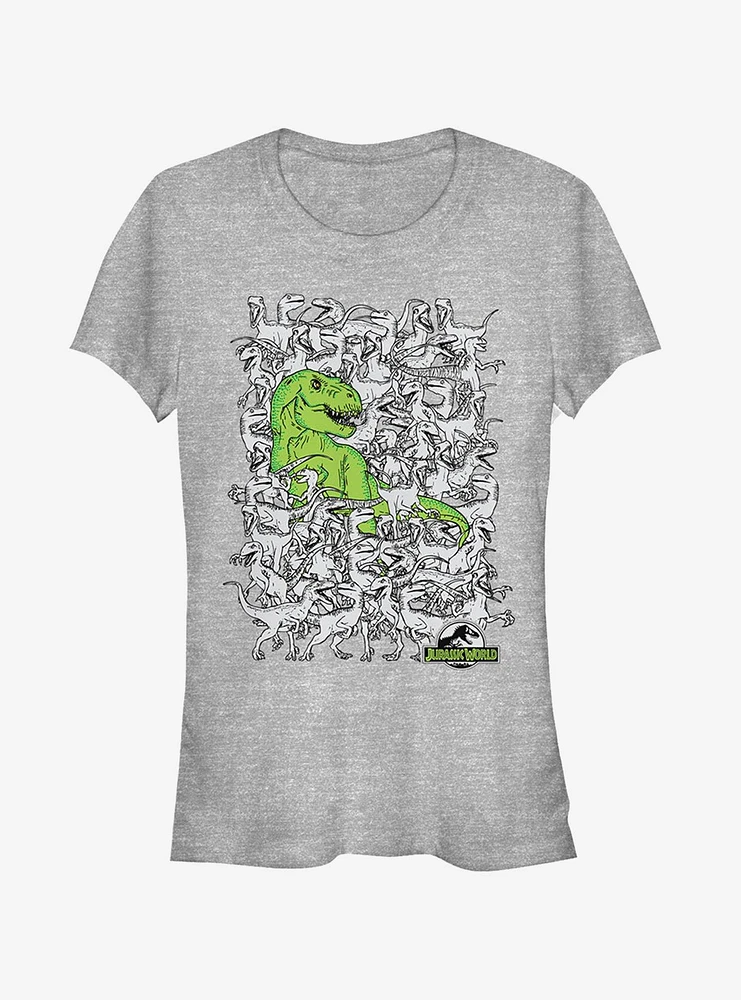 Hidden T. Rex Girls T-Shirt