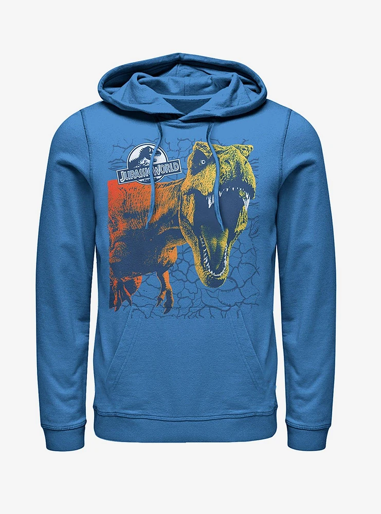 Jurassic World Fallen Kingdom Sharp Teeth Crack Hoodie