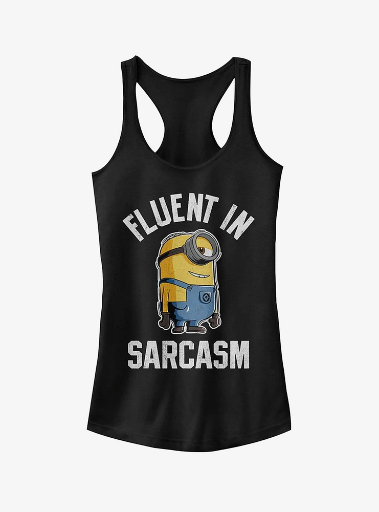 Minion Fluent Sarcasm Girls Tank