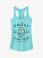 Minion Today Cancelled Girls Tank