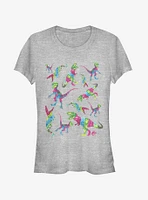 Jurassic World Fallen Kingdom Rainbow Dinosaurs Girls T-Shirt