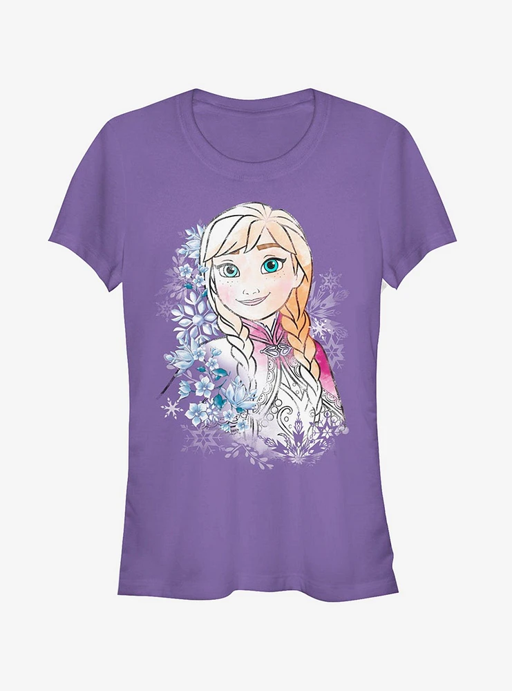 Disney Anna Frost Portrait Girls T-Shirt