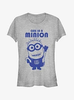 One Minion Wave Girls T-Shirt